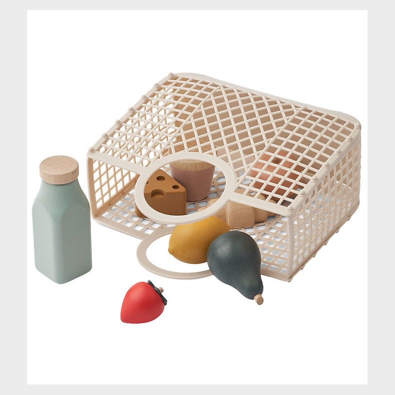Liewood Kurv m. legemad - Florin Play Food &amp; Grrocery Basket - S