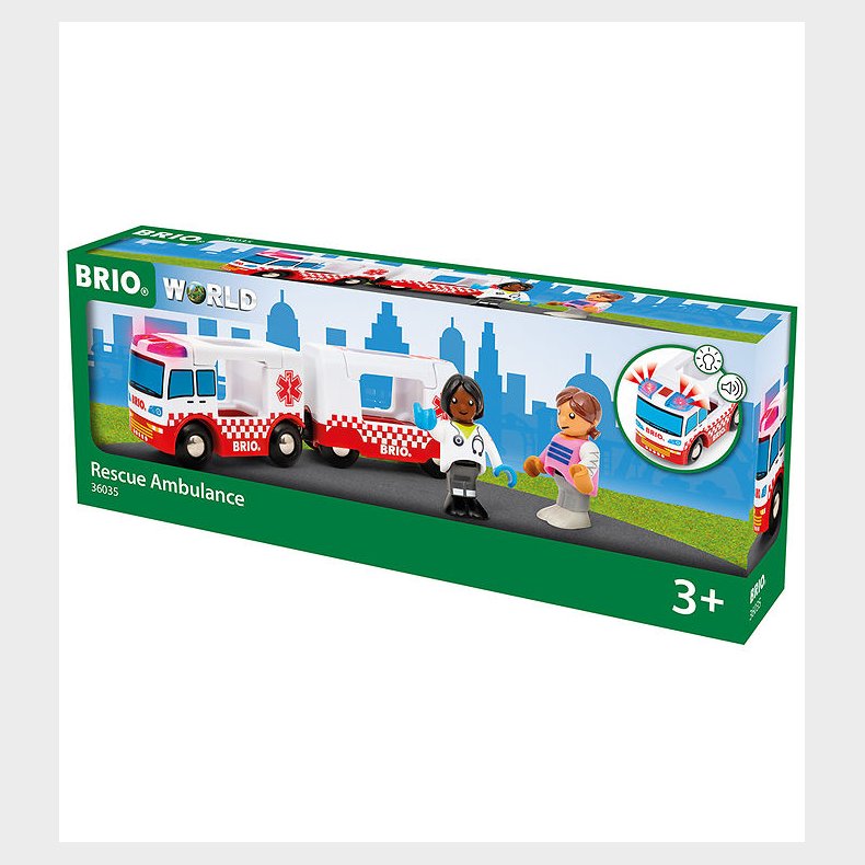 BRIO World Redningsambulance - 2 Dele - 36035