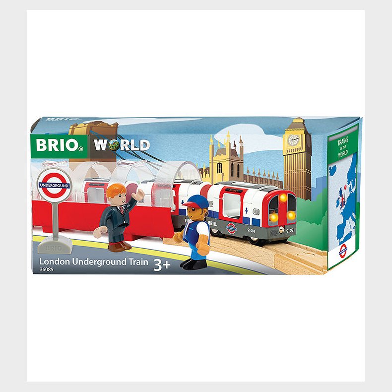 BRIO World London Undergrundstog - Batterridrevet - 36085