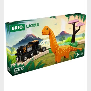 BRIO World Togbane - Cirkelst Dinosaur - 12 Dele - 36098