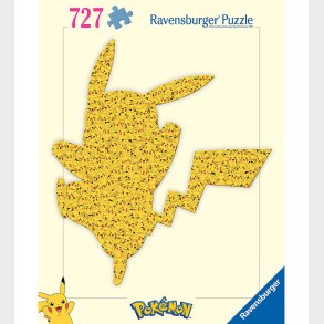 Ravensburger Puslespil - 727 Brikker - Pokémon Shaped Pikachu