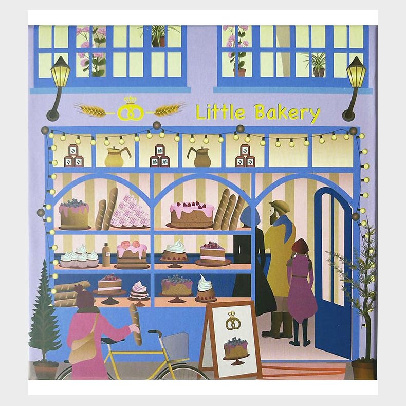 Vissevasse Puslespil - 15x21 cm - 150 Brikker - Little Bakery