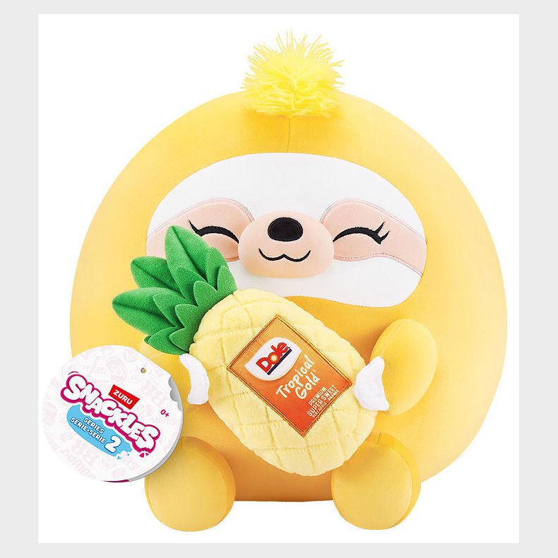 Snackles Bamse - 25 cm - Dovendyret Sandy m. Tropical Gold