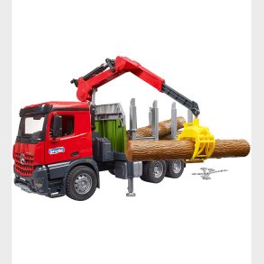 Bruder Lastbil - MB Arocs Timber Truck m. Loading Crane And Grab
