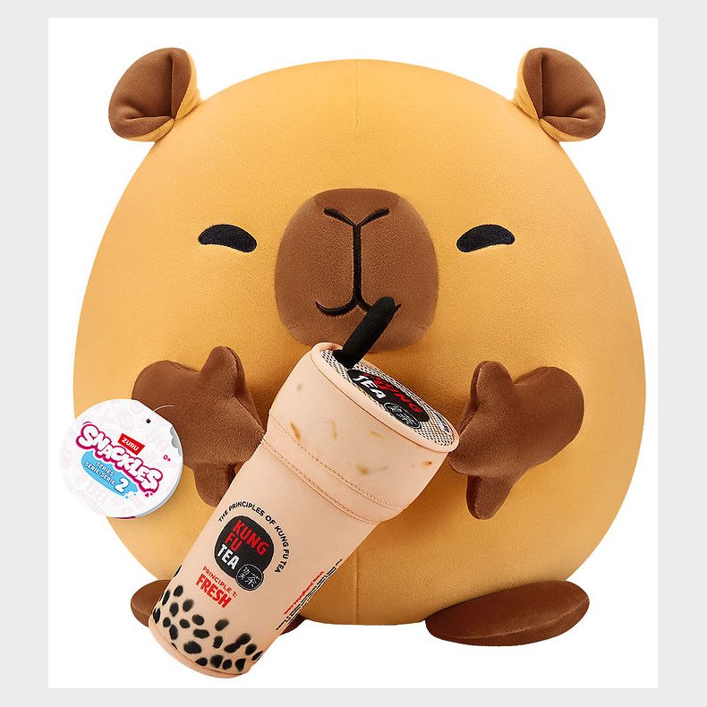 Snackles Bamse - Capybaraen Spencer m. Kung Fu Tea