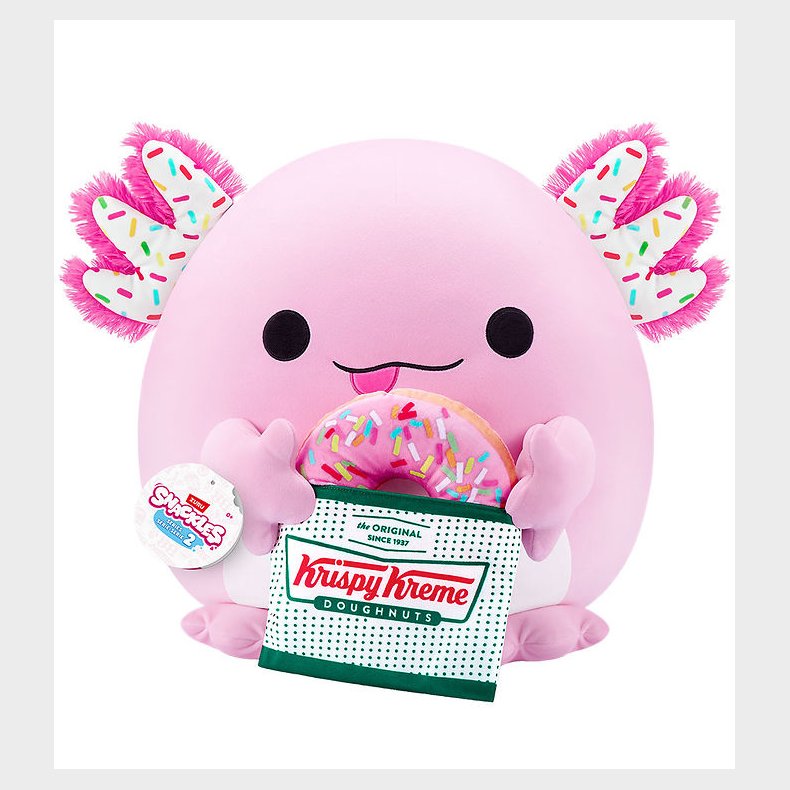 Snackles Bamse - Axolotlen Abbie m. Krispy Kreme Doughnuts