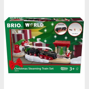 BRIO Togbanest - 36014 - Christmas Steaming Train Set