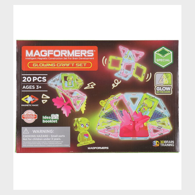 Magformers Magnetst - 20 Dele - Glowing Craft