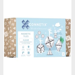 Connetix Magnetst - 24 Dele - Clear Shape Expansion Pack