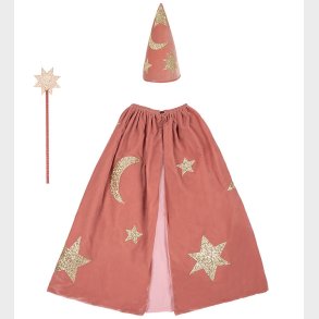 Meri Meri Udkldning - Troldmand - Rosa/Guld m. Stjerner