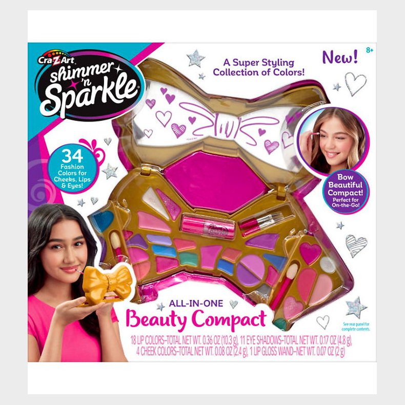 Shimmer N Sparkle Make-up - Bow Beautiful Compact