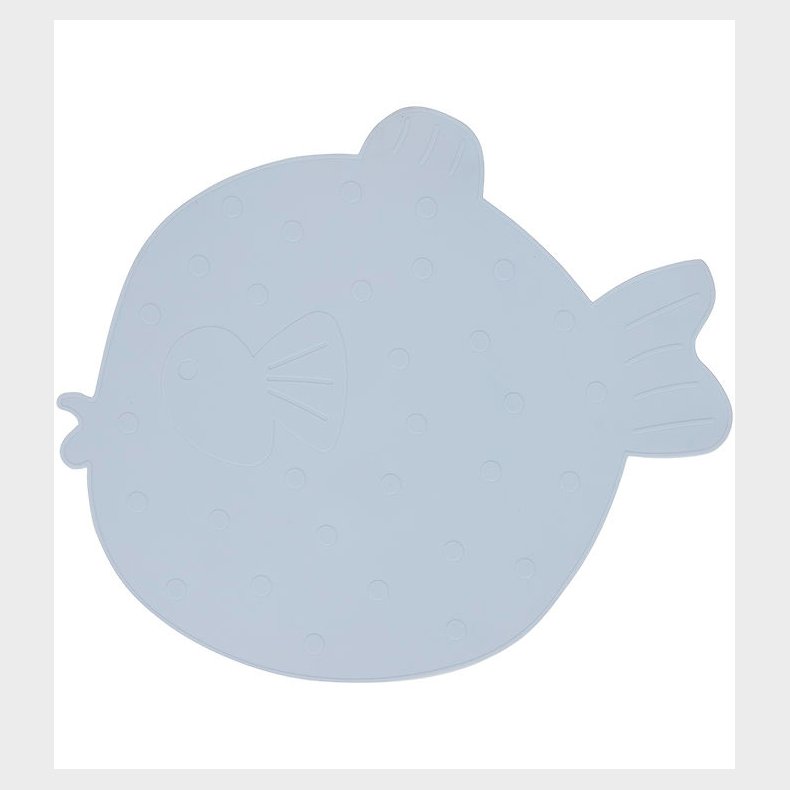 OYOY Dkkeserviet - Silikone Placemat - Little Finn - Ice Blue