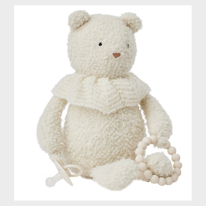 Smallstuff Aktivitets bamse - Uld - Off White