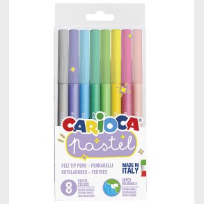 Carioca Tuscher - 8 stk. - Pastel