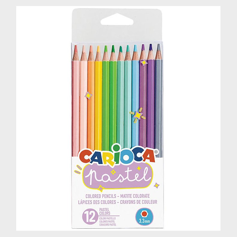 Carioca Farveblyanter - 12 stk. - Pastel