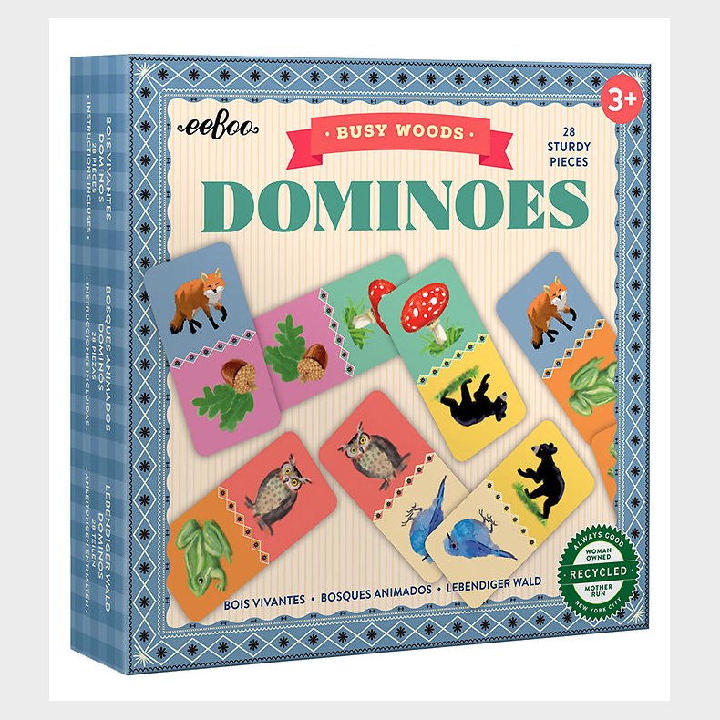 Eeboo Spil - Domino - Skovens Dyr