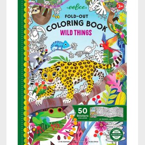 Eeboo Malebog - Fold-ud Malebog - Vilde Dyr