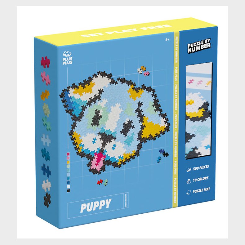 Plus-Plus Puzzle By Number - 500 stk. - Puppy