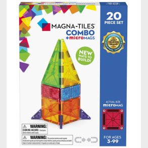 Magna-Tiles Magnetst - 20 Dele - MicroMAGS & Combo