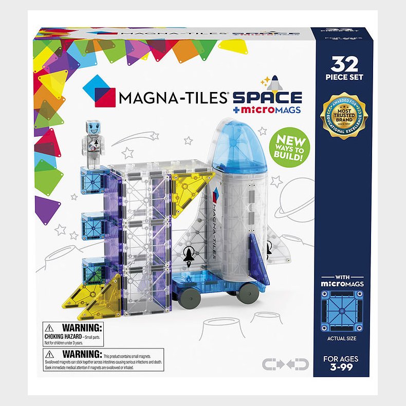 Magna-Tiles Magnetst - 32 Dele - Space