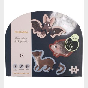 Filibabba Puslespil - Selvlysende - Skovens Dyr