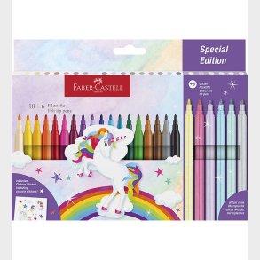 Faber-Castell Tuscher - 24 stk. - Unicorn Pastel