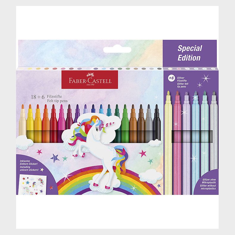 Faber-Castell Tuscher - 24 stk. - Unicorn Pastel