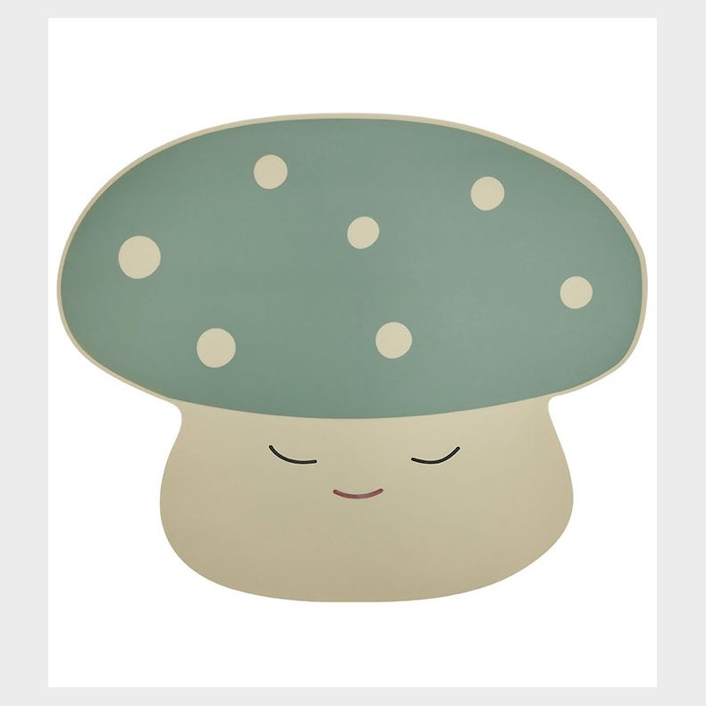 OYOY Dkkeserviet - Mushroom - Off White/Pale Green