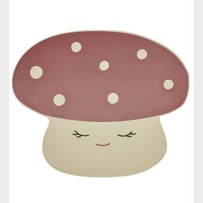 OYOY Dkkeserviet - Mushroom - Off White/Red