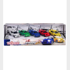 Majorette Biler - 5-pak - Japan Series