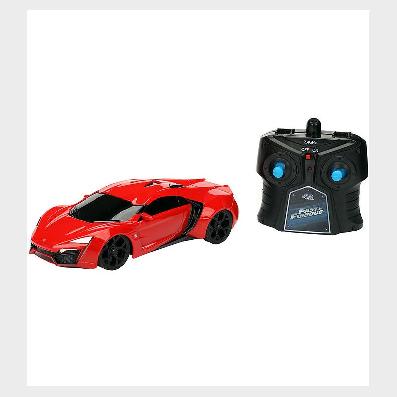 Jada Fjernstyret Bil - Fast&Furious - 1:24 - RC Lykan Hypersport