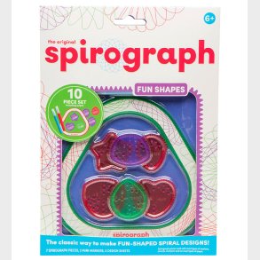 Spirograph Tegnest - 10 dele - Value - Fun Shapes