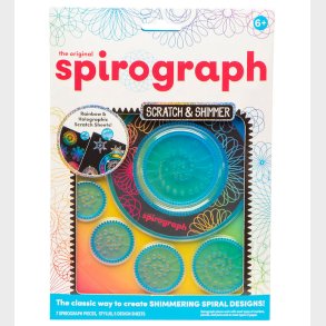 Spirograph Tegnest - 10 Dele - Value - Scratch & Shimmer