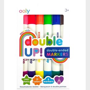 Ooly Dobbeltsidede Tuscher - Double Up! - 6 stk