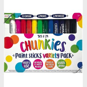 Ooly Tuscher - Chunkies Paint Sticks - 24 stk