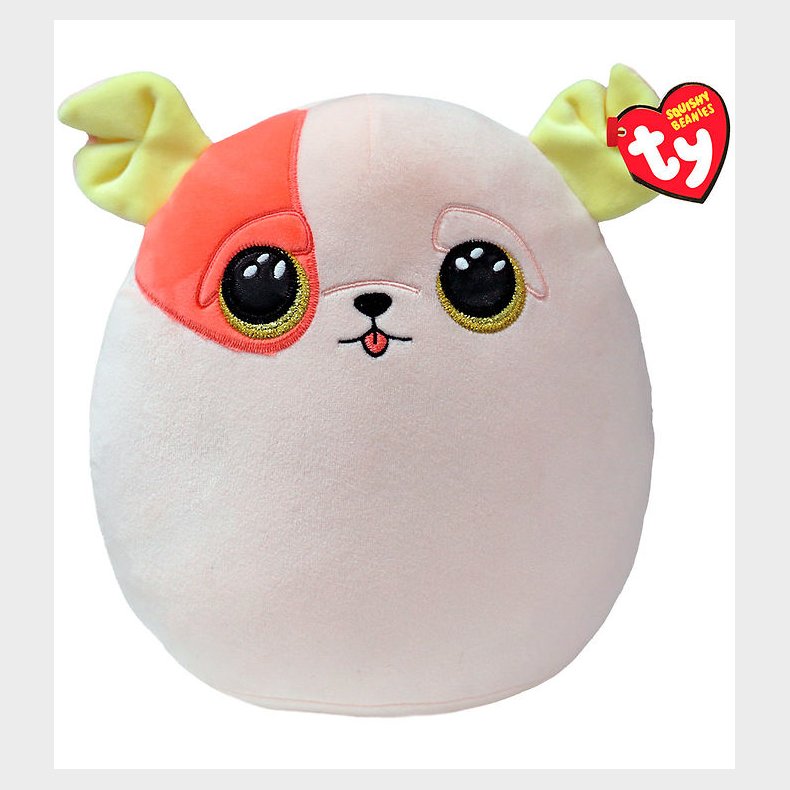 Ty Bamse - Squishy Beanies - 25 cm - Patch Pug