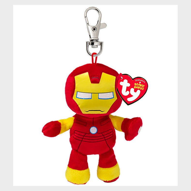 Ty Nglering m. Bamse - Beanie Babies - 12 cm - Marvel Iron Man
