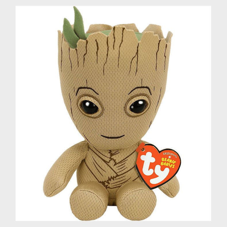 Ty Bamse - Beanie Babies - 15 cm - Marvel Groot
