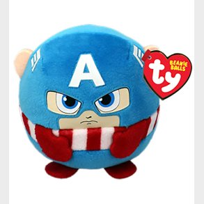 Ty Bamse - Beanie Balls - 8 cm - Marvel Captain America