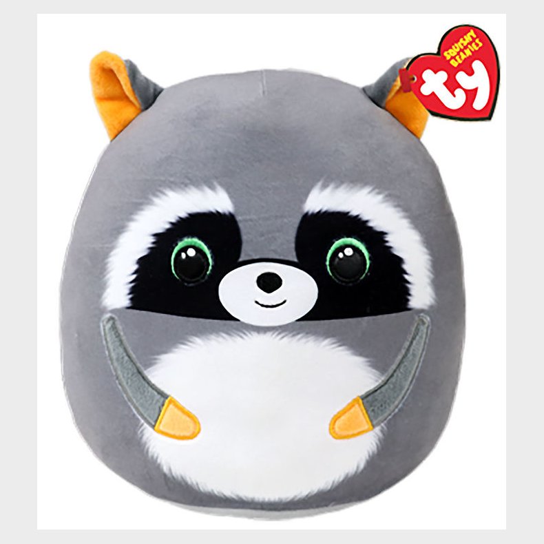 Ty Bamse - Squishy Beanies - 25 cm - Sneaky Racoon