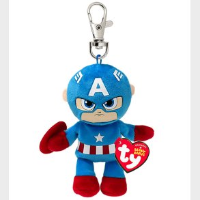 Ty Nglering m. Bamse - Marvel Captain America - 10 cm -