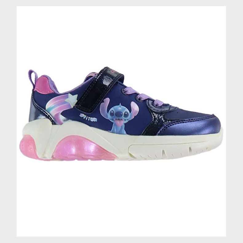 Geox Blinkesko - J Fadinlight - Tex - Navy/Fuchsia