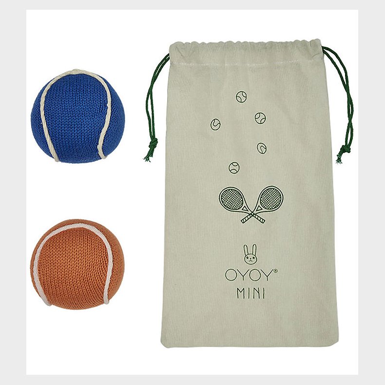 OYOY Rangle - Tennisbolde - Apricot / Blue