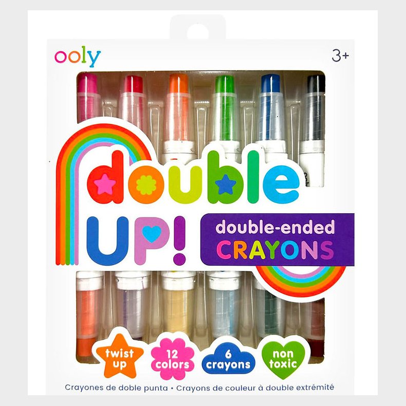 Ooly Farver - 6 stk - Double Up Crayon