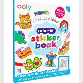 Ooly Klistermrke Bog - Color-in - Cute-A-Licious Doodles