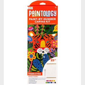 Ooly Malest - Paint By Number Canvas Kit - Tiger Eyes