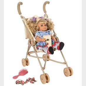 Konges Sljd Dukke m. Klapvgn -Delphine Doll