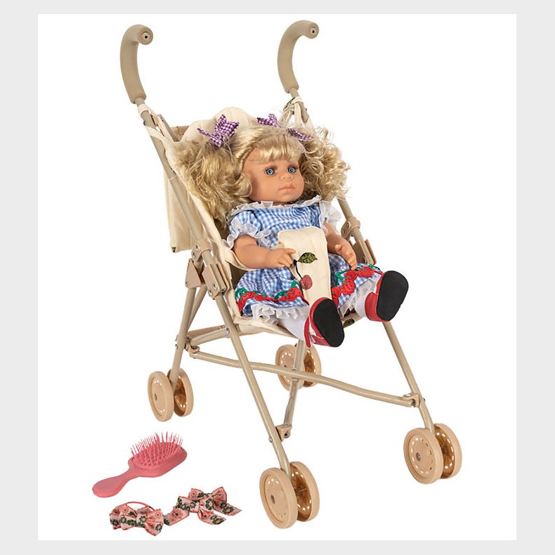 Konges Sljd Dukke m. Klapvgn -Delphine Doll