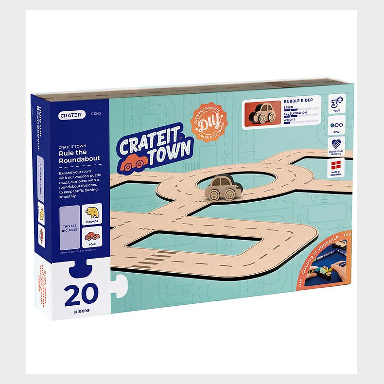 Crateit Kreast - Crateit Town - Tr - Rundkrsel - 28 Dele