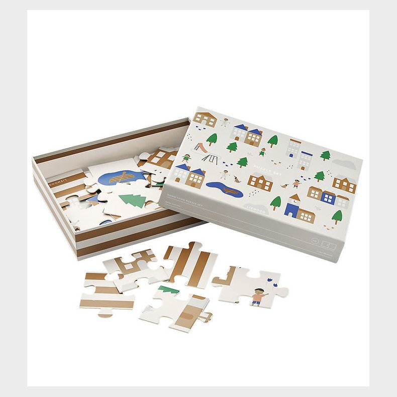 Liewood Puslespil - 35 Brikker - Jimmie - Downtowm/Sandy